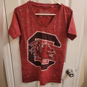 USC Gamecocks v-neck tee